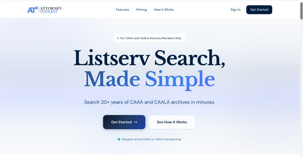 EarlyBird: Attorney Toolkit AI Listserv Search Platform